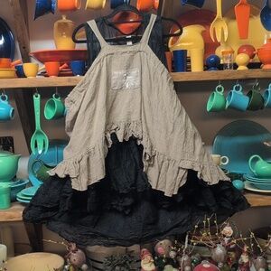 NWTO Ewa I Walla Crinckle Voile Cotton Tie Layering Vest